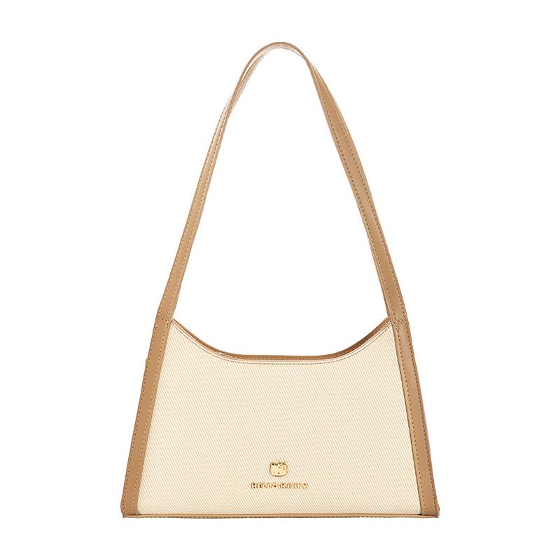 New Sanrio Hello Kitty Synthetic Leather Shoulder Bag Regular Women's Khaki HHF41116