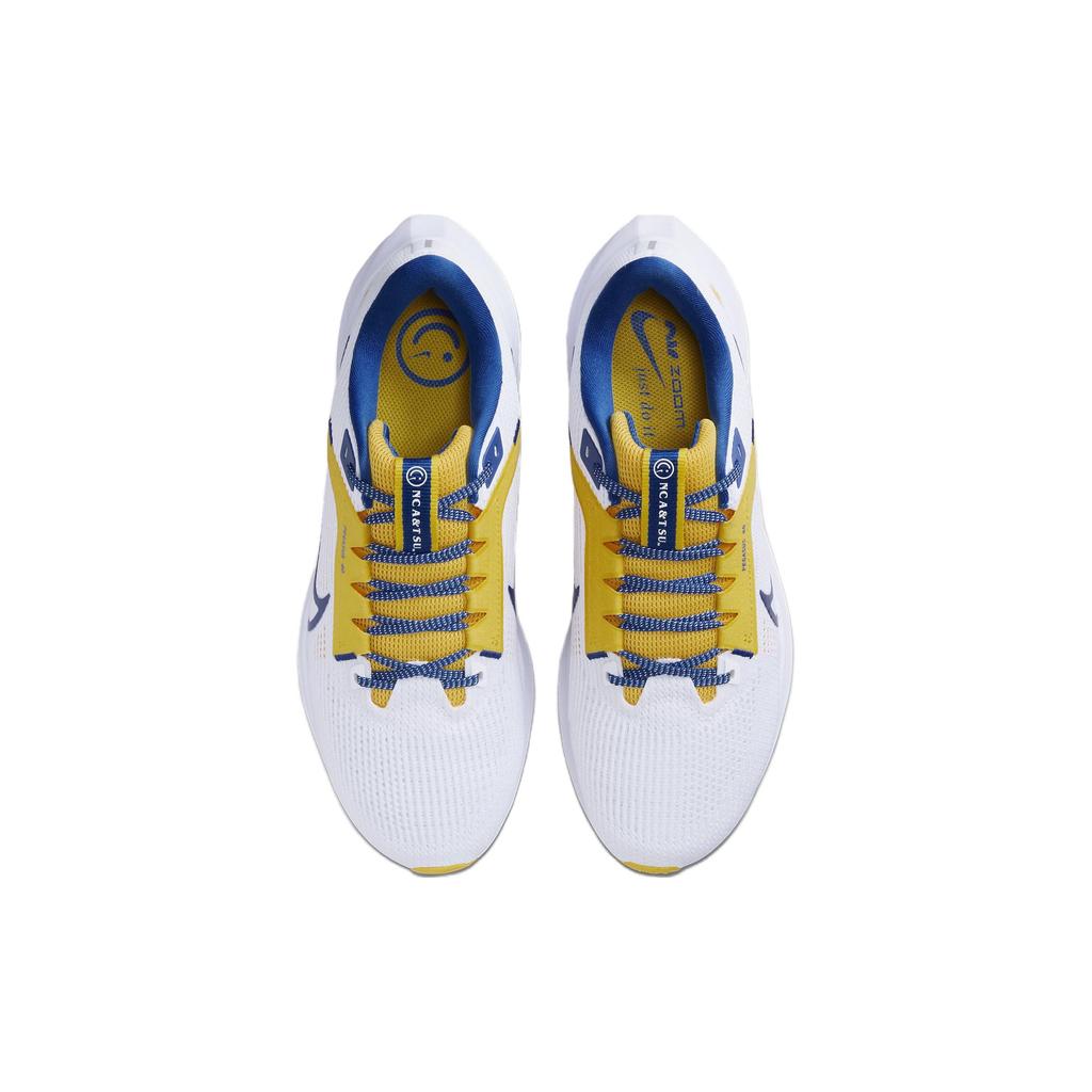 Nike Air Zoom Pegasus 40 North Carolina A&T Men Sneakers White Varsity-Maize Sport-Royal DZ5952-100