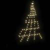 LED Christmas Tree with Ground Spikes Warm White 182 cm Metal