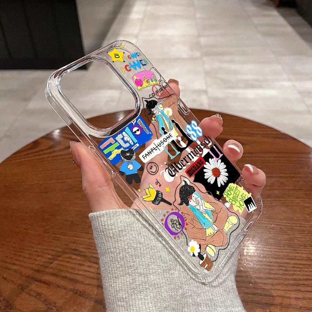 Acrylic Phone Case for iPhone 11 12 13 14 Pro 12 14 16 Pro Max for Samsung A16 A36 A56 S24 FE High-quality Painted Anti-fall Mobile Phone Case
