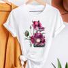 Purple Romance Dandelion Printed T-Shirts Women T Shirt Summer Graphic Tee Shirt Harajuku Top T Shirts For Women Loose Base