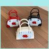 Red Apple Fashion Handbag With Pu Material For Daily Use And College Style