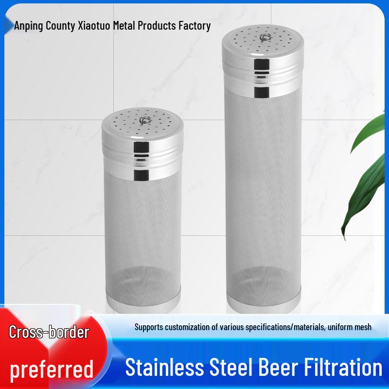 304 Stainless Steel Beer & Beverage Impurity Filter Barrel for Home Brewing