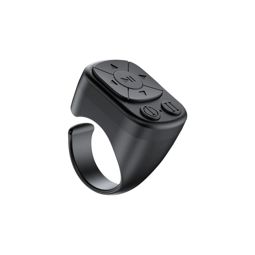 Bague de défilement Télécommande sans fil à obturateur de doigt Tourne-page Contrôleur de téléphone portable Compatible Bluetooth Pour maison voyage voiture