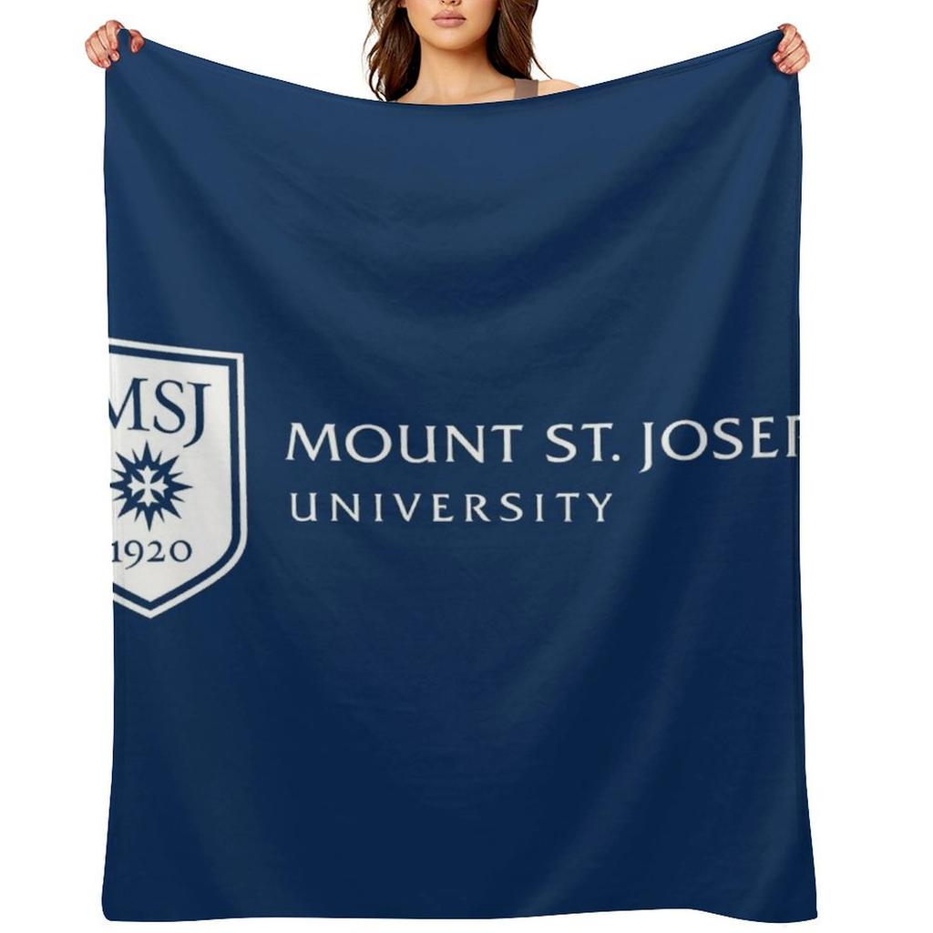 The Mount St. Joseph University Throw Blanket Plaid Sofa Kid'S heavy to sleep Blankets