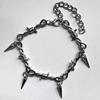 Small Iron Barbed Wire Bracelet with Thorns Gothic Punk Hip-hop Unisex Chain Bangle Adjustable Women Men Gift