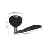 PATIKIL Baitcasting Power Handle Metal Fishing Reel Handle EVA Knob Grip Replacement Part for Rocker Arm Accessory Black