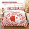 Set Copripiumino Trapuntato Modello SK Slavia Praga Decorazione per la Casa Regalo (1 * copripiumino + 2 * federe senza imbottitura)