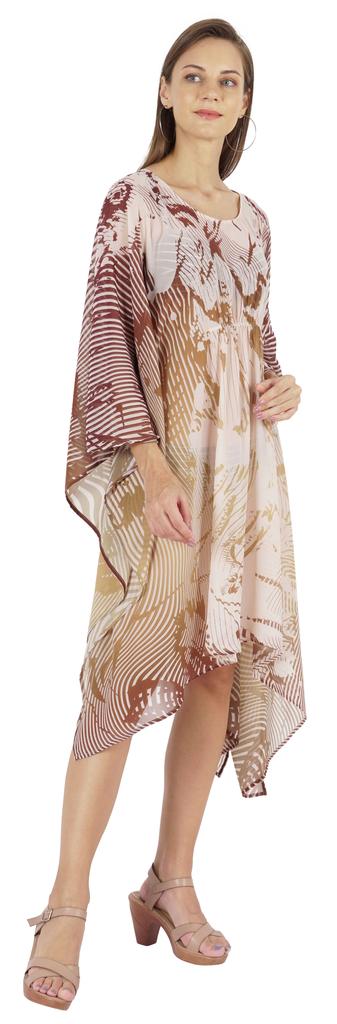 Moomaya Summer Bikini Cover Up Kaftan For Womens Sexy Sheer Swimwear Caftan Beach