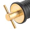 Rubber Seal T Handle TwistIn Plug 1in Marine Drain Plug Brass Snap Handle Plug  Boat Bilge