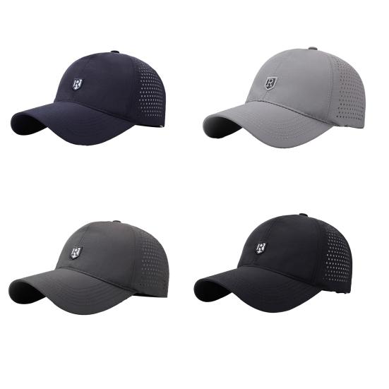 Baseball Hat Quick-Drying Fabric UPF Sun Protection Adjustable Back Buckle Breathable Mesh