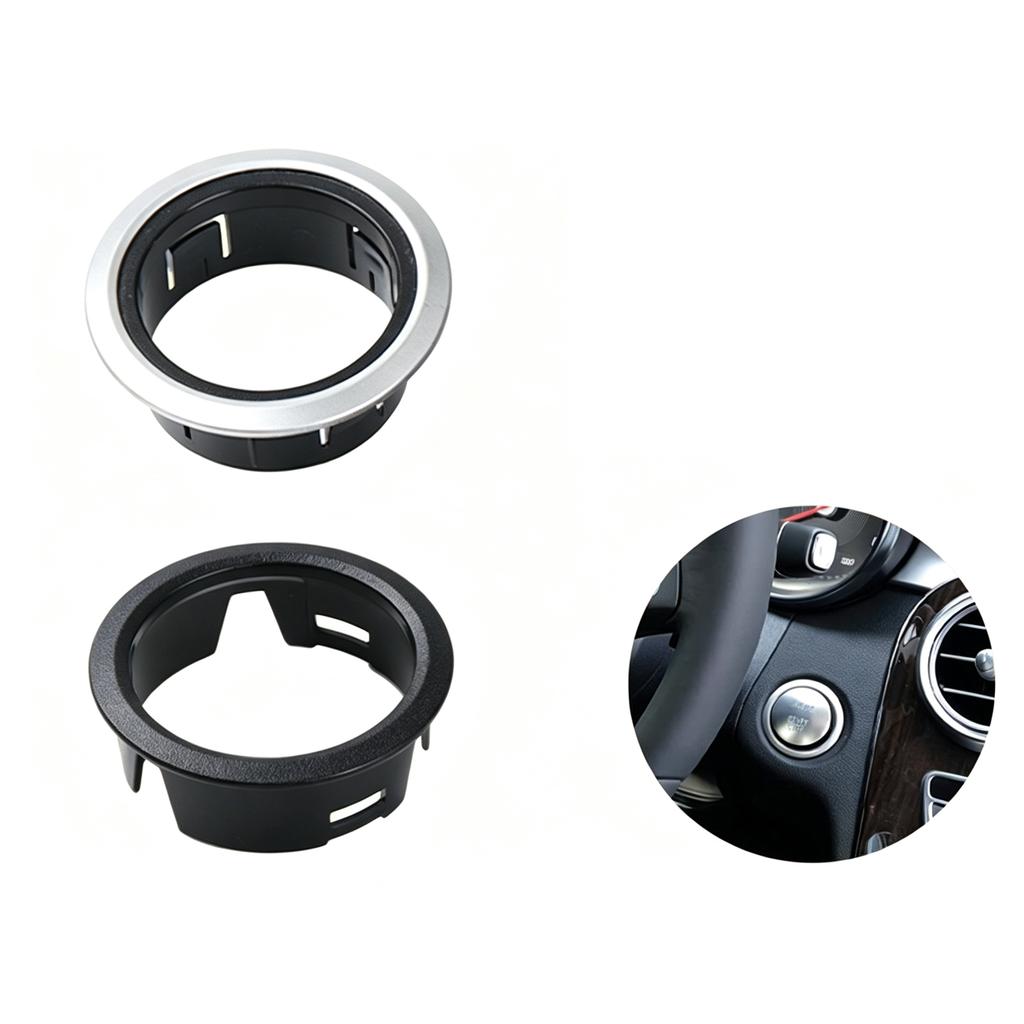 For Mercedes-Benz W205 W253 One Key Start Trim Ring C-Class and E-Class Lgnition Switch Decorative Frame 2014-2018 2056808503