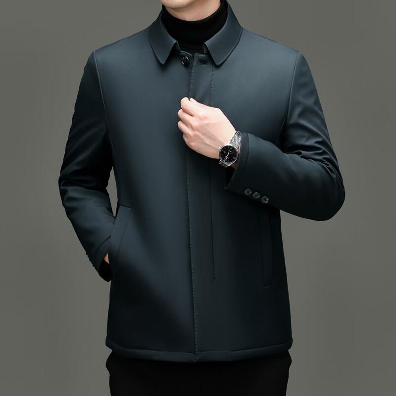 

Мужская деловая повседневная теплая хлопковая куртка с лацканами L