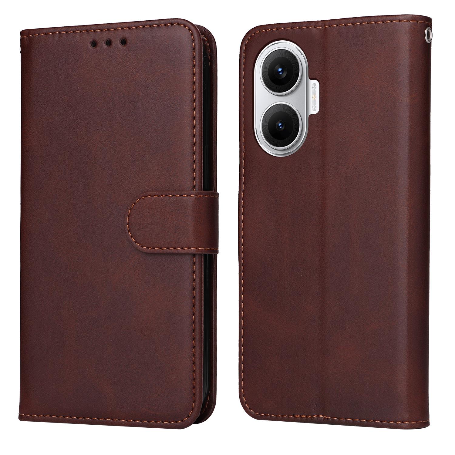 

Для Xiaomi Poco F7 5G Чохол Гаманець PU Шкіра Фоліо Відкидний Чохол для Телефону Brown