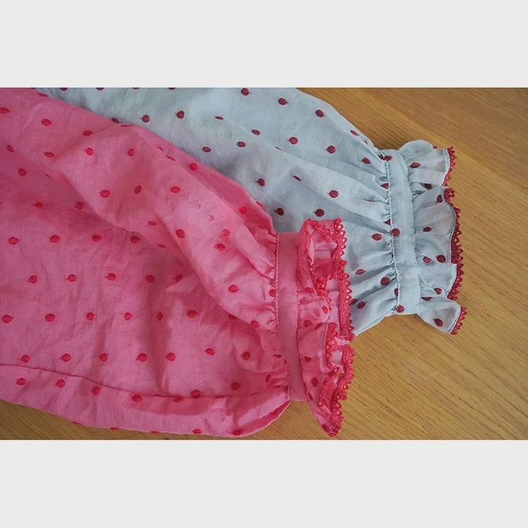 Yilu Peach Pink French Blouse: Summer Vacation Light Long-Sleeved Sunscreen Shirt for Women