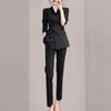 Elegant Spring Women's Slimming Suit Set: Mature Style Two-Piece Formal Wear