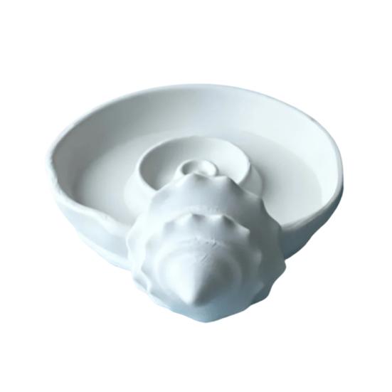 Yousheng 3D Printed Conch Jewelry Tray, Rings Earrings Necklaces Organizing Dish, Trinket Keys Holder Plate for