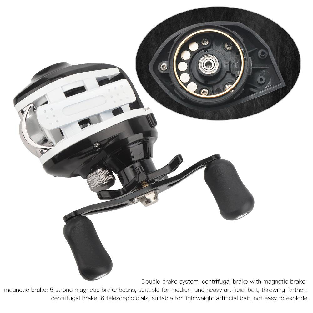 Centrifugal Magnetic Double Brake Anti Explosive Line 18 Shaft Lure Low Profile Reel Smooth Fishing