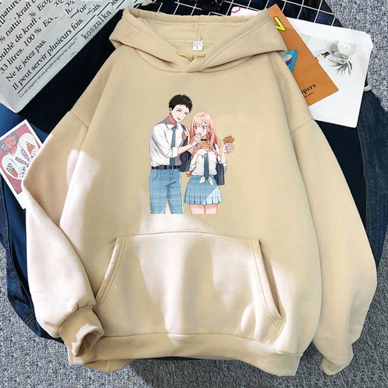 Japan Anime My Dress-Up Darling Marin Kitagawa Graphic Printed Hooded Men Women Hoodies Harajuku Sweatshirt Aesthetic Pullover
