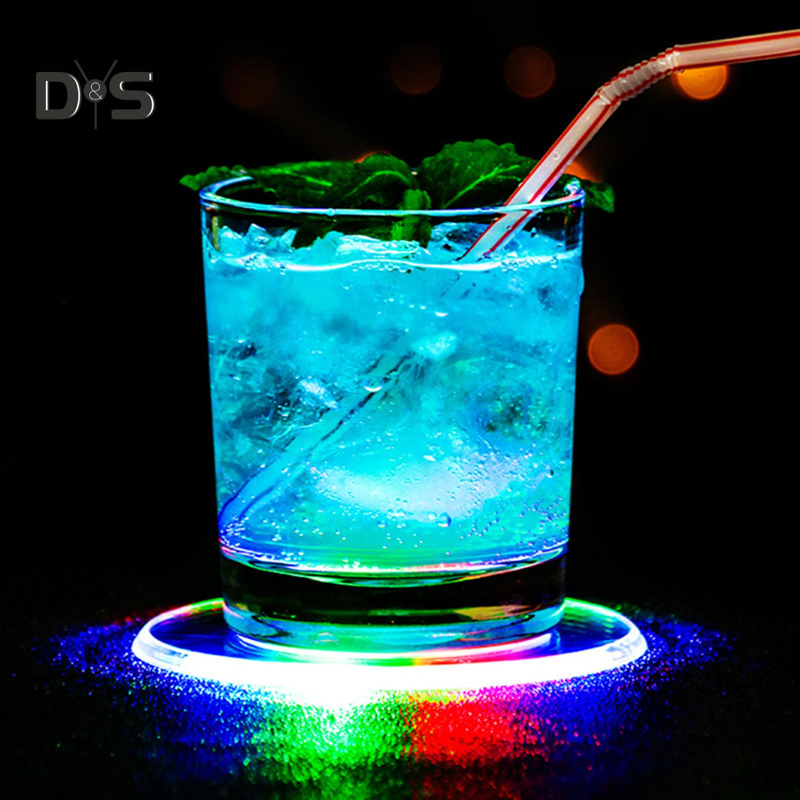 

SW круглый коврик многоцветный светодиодный фонарик чашка подушка каботажное судно бар ресторан декор