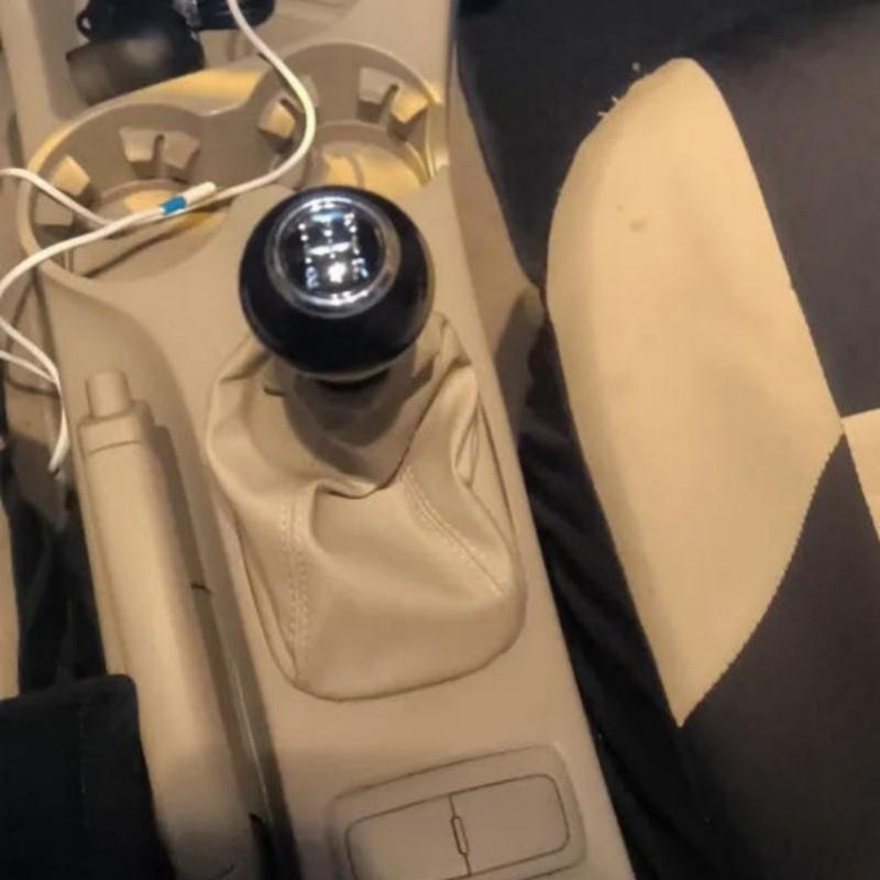 Dla Kia Sportage 2005-2010 Skórzana Gałka Zmiany Biegów Mieszek Pokrowiec