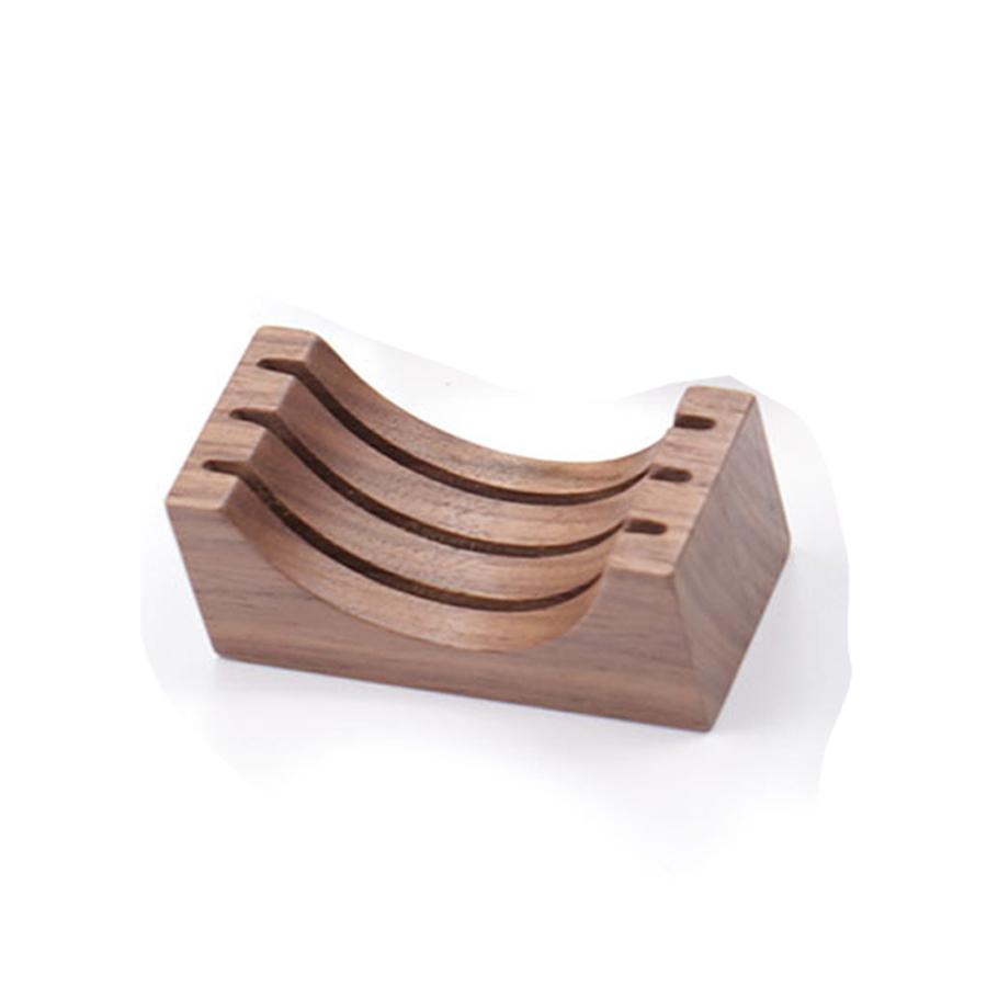 

Espresso Coffee Puck Screen Stand, Reusable Wooden Walnut Stand for 51/53/58mm Espresso Portafilter Puck Screen