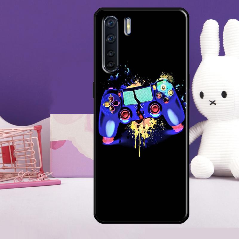 Cool Gaming Controller Case For Oppo A54 A74 A94 A80 A60 A40 A18 A38 A58 A78 A98 A96 A76 A16 A15 A17 A57 A77 A5 Pro