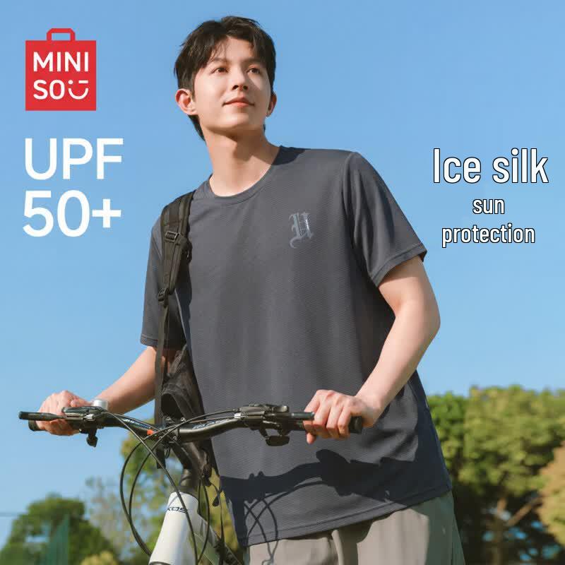 MINISO Men s Summer Quick-Dry Cooling T-Shirt 4XL