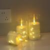 LED Flameless Tea Lights Remote Fake Pillar Electronic Candles Lights For Mother's Day Gift Home Party Terrace Wedding Decor