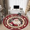 1pc Santa Claus Chair Carpet for Office, Round Non Slip Durable Large Size Office Carpet, Suitable for Office