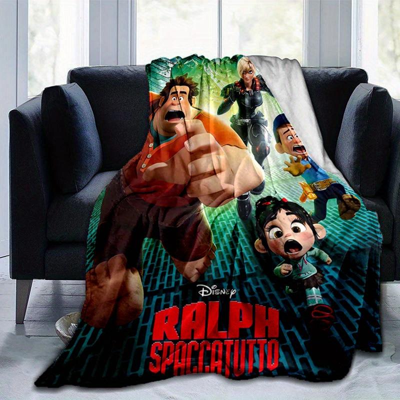 1 ks, Ralph boří internet: Wreck-It Ralph 2 Domácí dekorativní přehoz, Potah na pohovku, Venkovní deka, Dárek, Flanelové přehoz