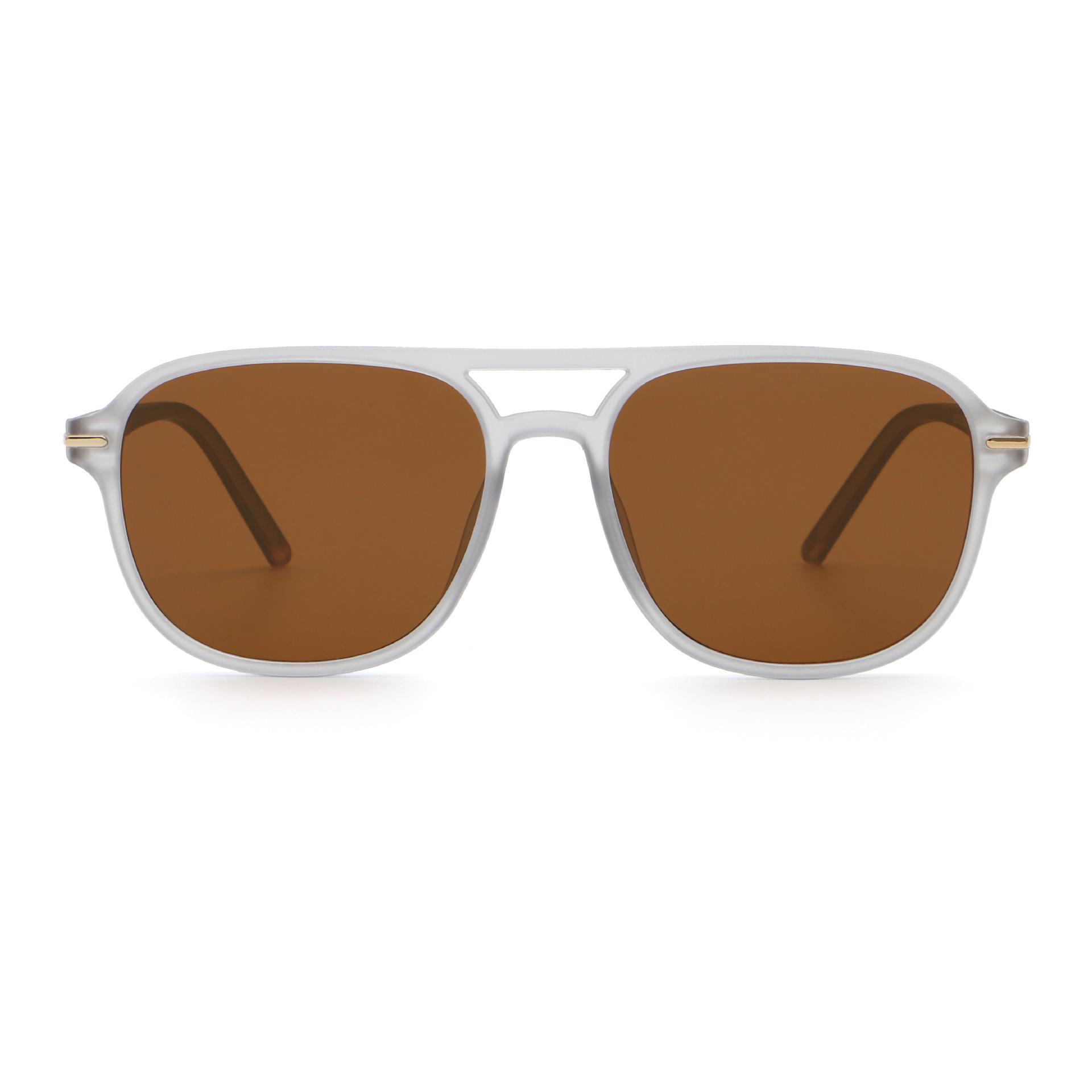 2024 Unisex Trendy Double Bridge Pin Sunglasses - European  American Fashion Style