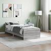VidaXL Bed Frames Sonoma Grey 75x190 Cm Small Single Engineered Wood 835951