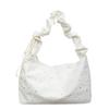 2026 New Gentle Style Star Ruffle Shoulder Bags for Women Larger Capacity Casual Crossbody Bags Student Commute Canvas Tote
