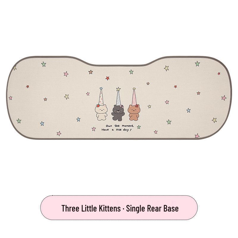 Cute Hemp Car Seat Cushion for ORA Good Cat, ORA 5, Kia EV5, K3, K5 - Ideal for All Seasons
