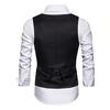 Men Suit Vest Formal Business Style Sleeveless V Neck Slim Fit Cardigan Single-breasted Solid Color Silky Fabric Pockets Groom Wedding Waistcoat