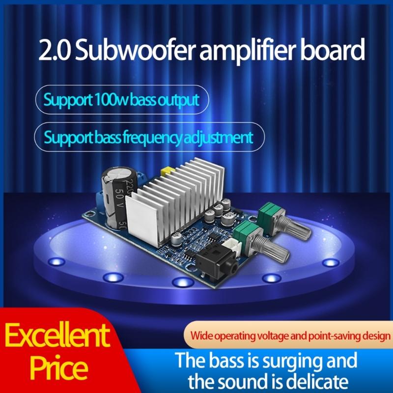 High Efficiency TPA3116D2 Digital Amplifier Board with Low Frequency Channel and Wide Working Voltage Range