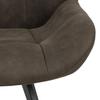 Waylor UPHOLSTERED CHAIR Anthracite Metal Legs