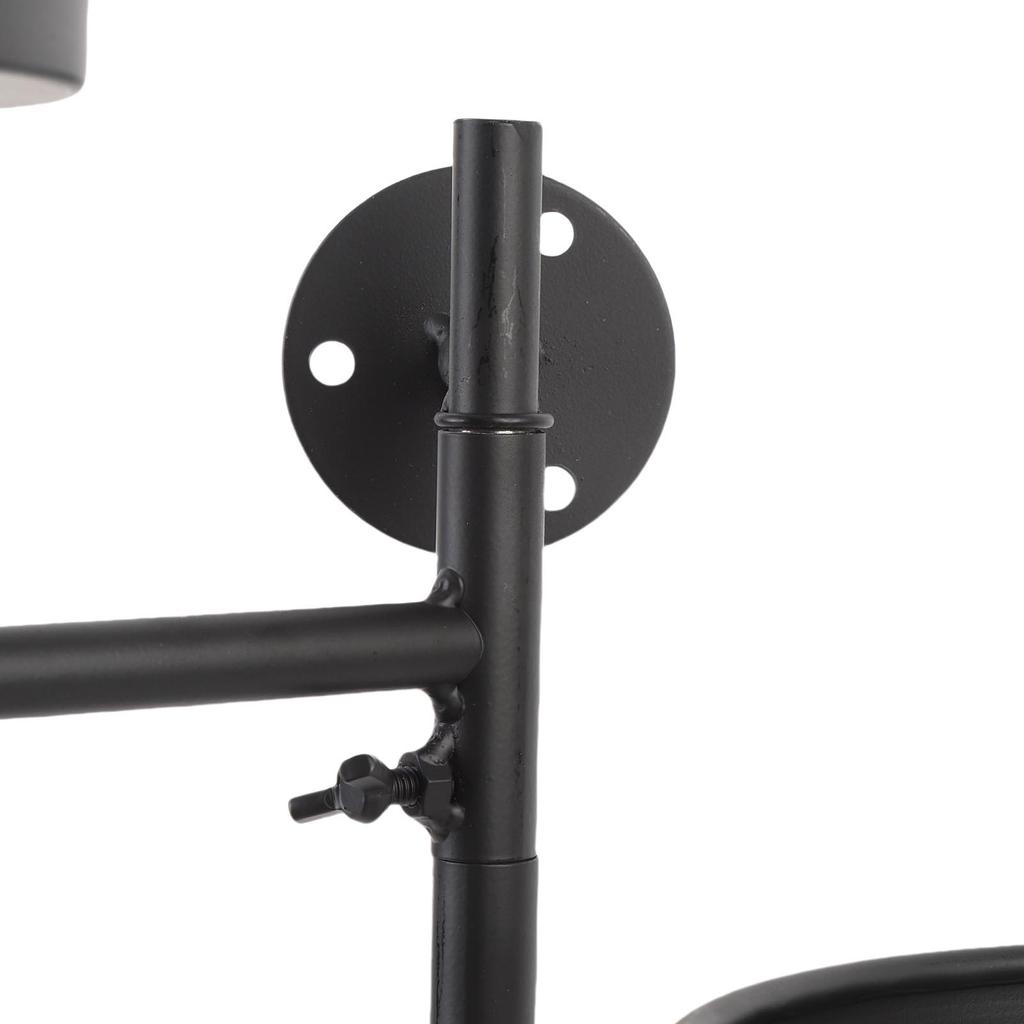 Window Rotating Plant Stand Shelf Indoor Black Floating Shelves 3 Tier Wall Mount Plant Holders for Living Room Home Decor