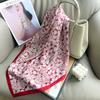 Korean Design Fashion Printed Silk Scarf 1116 Summer New Fashion Neck Scarf Headscarf with Shirt Square Scarf