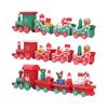 Christmas Train Toys Set Miniature Color Cartoon Christmas Train Model for Kids Boys Girls