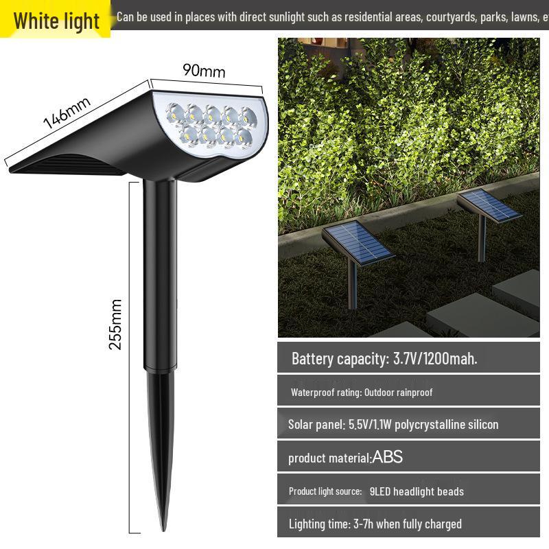 Dual-Use Outdoor Solar Spotlight: Super Bright Garden & Landscape Light