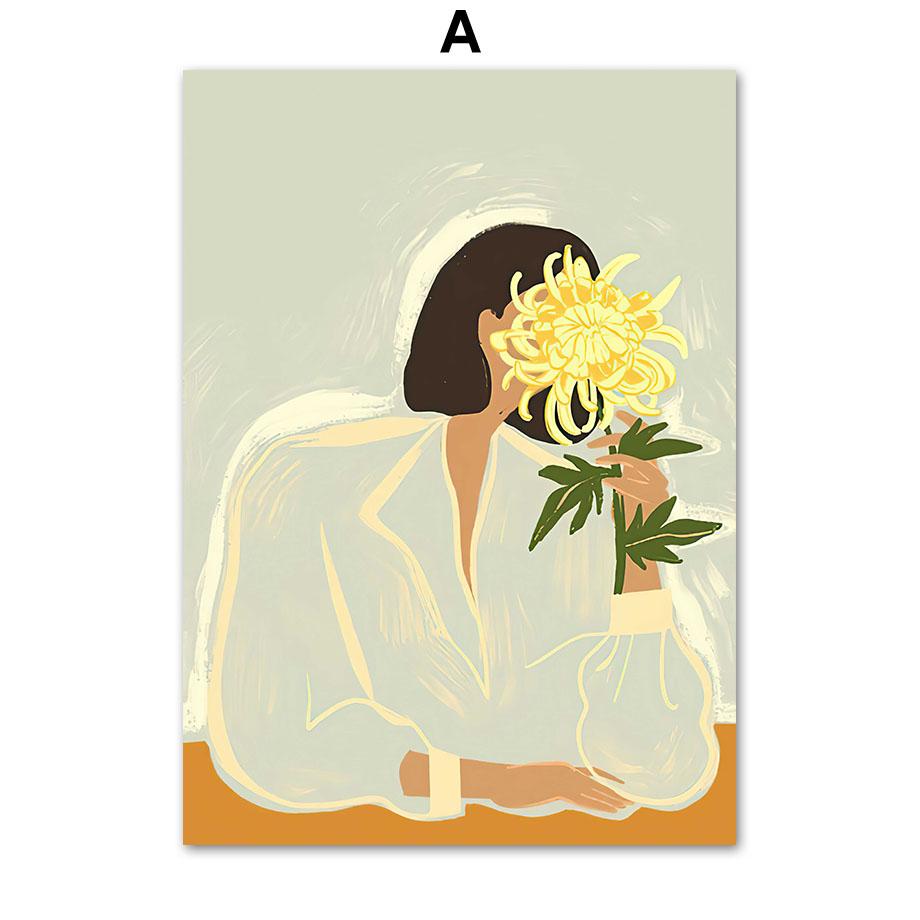 

Женщина абрикос лимон папайя Уильям Моррис ботанический настенный художественный холст картины постеры и принты фотографии для декора гостиной A4 21X30cm No Framed