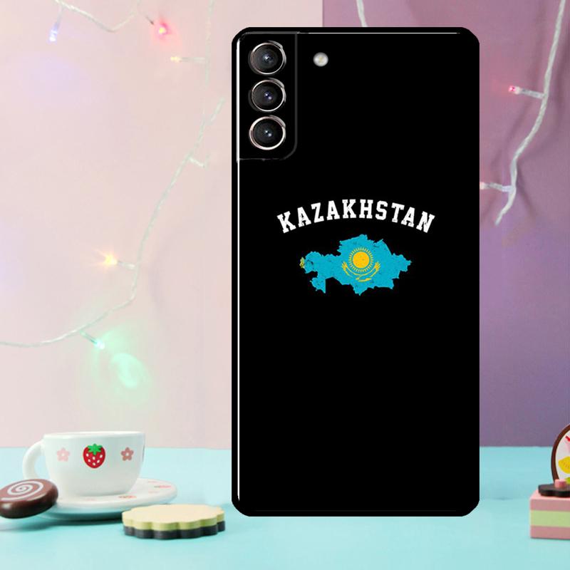 Kazakhstan Flag Phone Case For Samsung Galaxy S24 S25 Ultra S21 S22 S23 Ultra S9 S10 S20 Plus S25 FE Cover