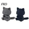 3D Print Lovely Cat Display Figurine Printed Figurine, Artistic Desktop Decoration, Heart Hand Gesture Cartoon Smiling Shelf Decor Decor, Tabletop