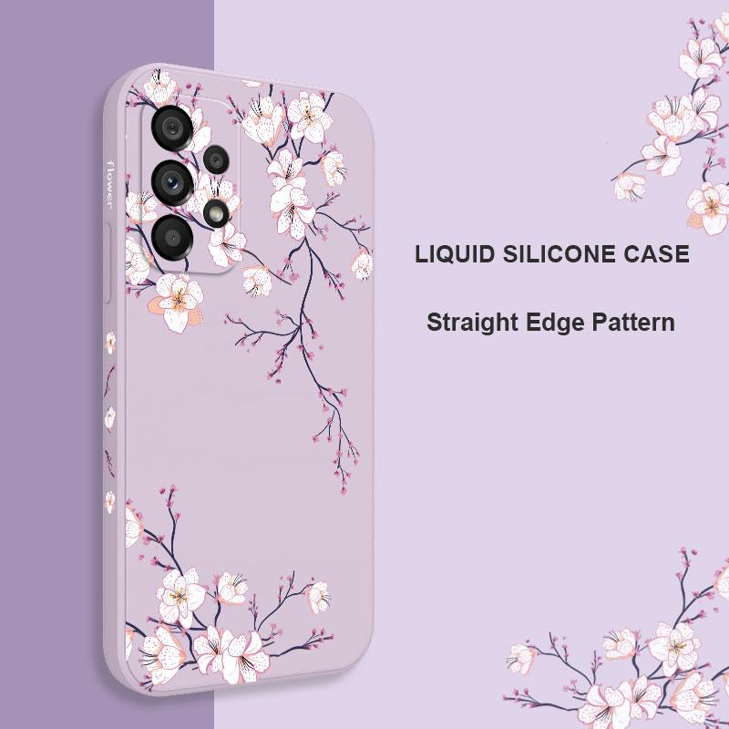Plum Blossom Phone Case For Samsung A17 A16 A06 A54 A34 A24 A14 A15 A25 A35 A55 A73 A53 A33 A23 A13 A72 A52 A32 A22 4G 5G