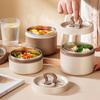 Bento Lunch Box Set, Portable Keep Warm Lunch Container With Insulated Bag, Stainless Steel Thermal Food Container