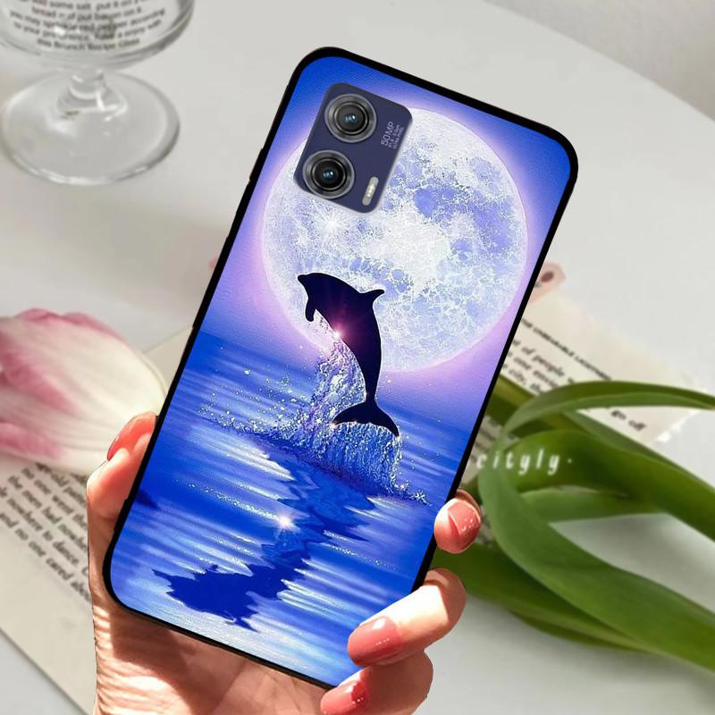 For Motorola Edge 50 Fusion Cases Animal Painted Soft Silicone Phone Cases for Moto Edge 50 Fusion Back Covers Coque Bumper