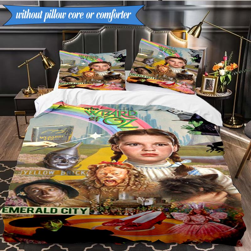 Wonderful Wizard Adventure 3pcs K-pop Music Group Bedding set,Ideal for Bedroom, Dormitory,Including Duvet Cover And 2pcs Pillowcases,Fan Gifts