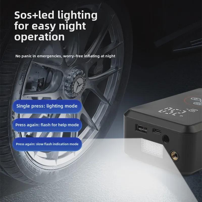 Pompă de aer pentru anvelope auto digitală wireless mini portabilă